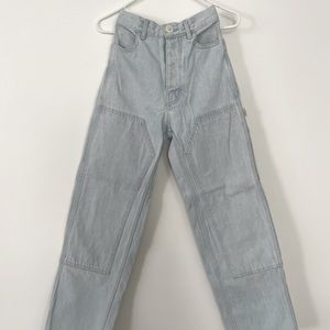 Jesse Kamm Patchfront Handy Pants, Pale Blue denim